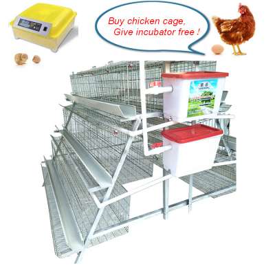 3 tiers 96 bird capacity poultry farming egg chicken layer cage for sale