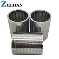 Stainless steel 304 1.0mm slot continuous wedge wire slot screen/wire mesh well filter